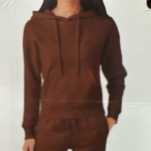 Member's Mark Women's Long Sleeve Relaxed Fit Fleece Hoodie XS Cinnamon Stick